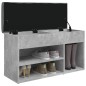 vidaXL Schuhbank Betongrau 82x32x45,5 cm Holzwerkstoff vidaXL Schuhbank Betongrau 82x32x45,5 cm Holzwerkstoff