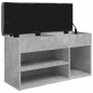vidaXL Schuhbank Betongrau 82x32x45,5 cm Holzwerkstoff vidaXL Schuhbank Betongrau 82x32x45,5 cm Holzwerkstoff