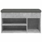 vidaXL Schuhbank Betongrau 82x32x45,5 cm Holzwerkstoff vidaXL Schuhbank Betongrau 82x32x45,5 cm Holzwerkstoff