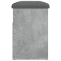 vidaXL Schuhbank Betongrau 82x32x45,5 cm Holzwerkstoff vidaXL Schuhbank Betongrau 82x32x45,5 cm Holzwerkstoff