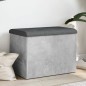 vidaXL Sitzbank mit Stauraum Betongrau 62x42x45 cm Holzwerkstoff vidaXL Sitzbank mit Stauraum Betongrau 62x42x45 cm Holzwerkstoff