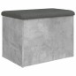 vidaXL Sitzbank mit Stauraum Betongrau 62x42x45 cm Holzwerkstoff vidaXL Sitzbank mit Stauraum Betongrau 62x42x45 cm Holzwerkstoff