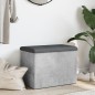 vidaXL Sitzbank mit Stauraum Betongrau 62x42x45 cm Holzwerkstoff vidaXL Sitzbank mit Stauraum Betongrau 62x42x45 cm Holzwerkstoff