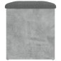 vidaXL Sitzbank mit Stauraum Betongrau 62x42x45 cm Holzwerkstoff vidaXL Sitzbank mit Stauraum Betongrau 62x42x45 cm Holzwerkstoff
