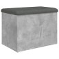 vidaXL Sitzbank mit Stauraum Betongrau 62x42x45 cm Holzwerkstoff vidaXL Sitzbank mit Stauraum Betongrau 62x42x45 cm Holzwerkstoff