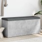 vidaXL Sitzbank mit Stauraum Betongrau 102x42x45 cm Holzwerkstoff vidaXL Sitzbank mit Stauraum Betongrau 102x42x45 cm Holzwerkstoff