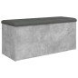 vidaXL Sitzbank mit Stauraum Betongrau 102x42x45 cm Holzwerkstoff vidaXL Sitzbank mit Stauraum Betongrau 102x42x45 cm Holzwerkstoff