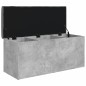 vidaXL Sitzbank mit Stauraum Betongrau 102x42x45 cm Holzwerkstoff vidaXL Sitzbank mit Stauraum Betongrau 102x42x45 cm Holzwerkstoff