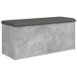 vidaXL Sitzbank mit Stauraum Betongrau 102x42x45 cm Holzwerkstoff vidaXL Sitzbank mit Stauraum Betongrau 102x42x45 cm Holzwerkstoff