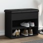 vidaXL Schuhbank Schwarz 62x32x50 cm Holzwerkstoff vidaXL Schuhbank Schwarz 62x32x50 cm Holzwerkstoff
