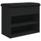 vidaXL Schuhbank Schwarz 62x32x50 cm Holzwerkstoff vidaXL Schuhbank Schwarz 62x32x50 cm Holzwerkstoff