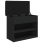 vidaXL Schuhbank Schwarz 62x32x50 cm Holzwerkstoff vidaXL Schuhbank Schwarz 62x32x50 cm Holzwerkstoff