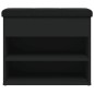 vidaXL Schuhbank Schwarz 62x32x50 cm Holzwerkstoff vidaXL Schuhbank Schwarz 62x32x50 cm Holzwerkstoff