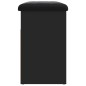vidaXL Schuhbank Schwarz 62x32x50 cm Holzwerkstoff vidaXL Schuhbank Schwarz 62x32x50 cm Holzwerkstoff
