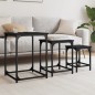 vidaXL Satztische 3 Stk. Schwarz Holzwerkstoff vidaXL Satztische 3 Stk. Schwarz Holzwerkstoff