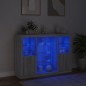 vidaXL Sideboards mit LED-Leuchten 3 Stk. Grau Sonoma Holzwerkstoff vidaXL Sideboards mit LED-Leuchten 3 Stk. Grau Sonoma Holzwerkstoff