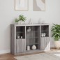 vidaXL Sideboards mit LED-Leuchten 3 Stk. Grau Sonoma Holzwerkstoff vidaXL Sideboards mit LED-Leuchten 3 Stk. Grau Sonoma Holzwerkstoff