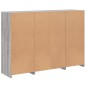 vidaXL Sideboards mit LED-Leuchten 3 Stk. Grau Sonoma Holzwerkstoff vidaXL Sideboards mit LED-Leuchten 3 Stk. Grau Sonoma Holzwerkstoff