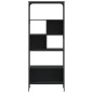 vidaXL Bücherregal 5 Böden Schwarz 76x33x188,5 cm Holzwerkstoff vidaXL Bücherregal 5 Böden Schwarz 76x33x188,5 cm Holzwerkstoff