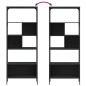 vidaXL Bücherregal 5 Böden Schwarz 76x33x188,5 cm Holzwerkstoff vidaXL Bücherregal 5 Böden Schwarz 76x33x188,5 cm Holzwerkstoff