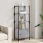 vidaXL Bücherregal 3 Böden Grau Sonoma 41x30x109,5 cm Holzwerkstoff vidaXL Bücherregal 3 Böden Grau Sonoma 41x30x109,5 cm Holzwerkstoff