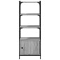 vidaXL Bücherregal 3 Böden Grau Sonoma 41x30x109,5 cm Holzwerkstoff vidaXL Bücherregal 3 Böden Grau Sonoma 41x30x109,5 cm Holzwerkstoff