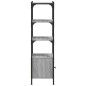 vidaXL Bücherregal 3 Böden Grau Sonoma 41x30x109,5 cm Holzwerkstoff vidaXL Bücherregal 3 Böden Grau Sonoma 41x30x109,5 cm Holzwerkstoff