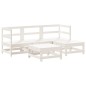vidaXL 5-tlg. Garten-Lounge-Set Weiß Massivholz Kiefer vidaXL 5-tlg. Garten-Lounge-Set Weiß Massivholz Kiefer