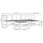 vidaXL 5-tlg. Garten-Lounge-Set Grau Massivholz Kiefer vidaXL 5-tlg. Garten-Lounge-Set Grau Massivholz Kiefer