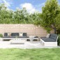 vidaXL 6-tlg. Garten-Lounge-Set Weiß Massivholz Kiefer vidaXL 6-tlg. Garten-Lounge-Set Weiß Massivholz Kiefer