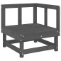 vidaXL 7-tlg. Garten-Lounge-Set Grau Massivholz Kiefer vidaXL 7-tlg. Garten-Lounge-Set Grau Massivholz Kiefer