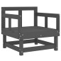 vidaXL 7-tlg. Garten-Lounge-Set Grau Massivholz Kiefer vidaXL 7-tlg. Garten-Lounge-Set Grau Massivholz Kiefer