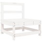 vidaXL 4-tlg. Garten-Lounge-Set Weiß Massivholz Kiefer vidaXL 4-tlg. Garten-Lounge-Set Weiß Massivholz Kiefer