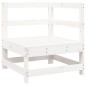 vidaXL 4-tlg. Garten-Lounge-Set Weiß Massivholz Kiefer vidaXL 4-tlg. Garten-Lounge-Set Weiß Massivholz Kiefer