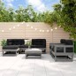 vidaXL 7-tlg. Garten-Lounge-Set Grau Massivholz Kiefer vidaXL 7-tlg. Garten-Lounge-Set Grau Massivholz Kiefer