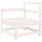 vidaXL 5-tlg. Garten-Lounge-Set Weiß Massivholz Kiefer vidaXL 5-tlg. Garten-Lounge-Set Weiß Massivholz Kiefer