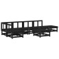 vidaXL 7-tlg. Garten-Lounge-Set Schwarz Massivholz Kiefer vidaXL 7-tlg. Garten-Lounge-Set Schwarz Massivholz Kiefer