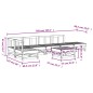 vidaXL 7-tlg. Garten-Lounge-Set Schwarz Massivholz Kiefer vidaXL 7-tlg. Garten-Lounge-Set Schwarz Massivholz Kiefer