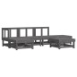 vidaXL 6-tlg. Garten-Lounge-Set Grau Massivholz Kiefer vidaXL 6-tlg. Garten-Lounge-Set Grau Massivholz Kiefer