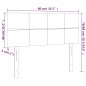 vidaXL Kopfteil Taupe 80x5x78/88 cm Stoff vidaXL Kopfteil Taupe 80x5x78/88 cm Stoff