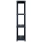 vidaXL Lagerregal mit 4 Böden Schwarz 122x30,5x130 cm Kunststoff vidaXL Lagerregal mit 4 Böden Schwarz 122x30,5x130 cm Kunststoff