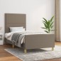 vidaXL Bettgestell mit Kopfteil Taupe 80x200 cm Stoff vidaXL Bettgestell mit Kopfteil Taupe 80x200 cm Stoff