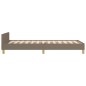 vidaXL Bettgestell mit Kopfteil Taupe 80x200 cm Stoff vidaXL Bettgestell mit Kopfteil Taupe 80x200 cm Stoff
