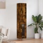 Highboard Räuchereiche 34,5x34x180 cm Holzwerkstoff Highboard Räuchereiche 34,5x34x180 cm Holzwerkstoff
