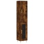 Highboard Räuchereiche 34,5x34x180 cm Holzwerkstoff Highboard Räuchereiche 34,5x34x180 cm Holzwerkstoff