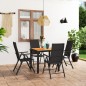 5-tlg. Garten-Essgruppe Schwarz und Braun 5-tlg. Garten-Essgruppe Schwarz und Braun