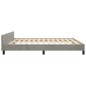 vidaXL Bettgestell mit Kopfteil Hellgrau 160x200 cm Samt vidaXL Bettgestell mit Kopfteil Hellgrau 160x200 cm Samt