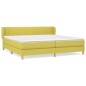 vidaXL Boxspringbett mit Matratze Grün 200x200 cm Stoff vidaXL Boxspringbett mit Matratze Grün 200x200 cm Stoff