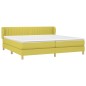 vidaXL Boxspringbett mit Matratze Grün 200x200 cm Stoff vidaXL Boxspringbett mit Matratze Grün 200x200 cm Stoff