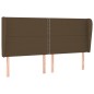 vidaXL Boxspringbett mit Matratze Dunkelbraun 180x200 cm Stoff vidaXL Boxspringbett mit Matratze Dunkelbraun 180x200 cm Stoff